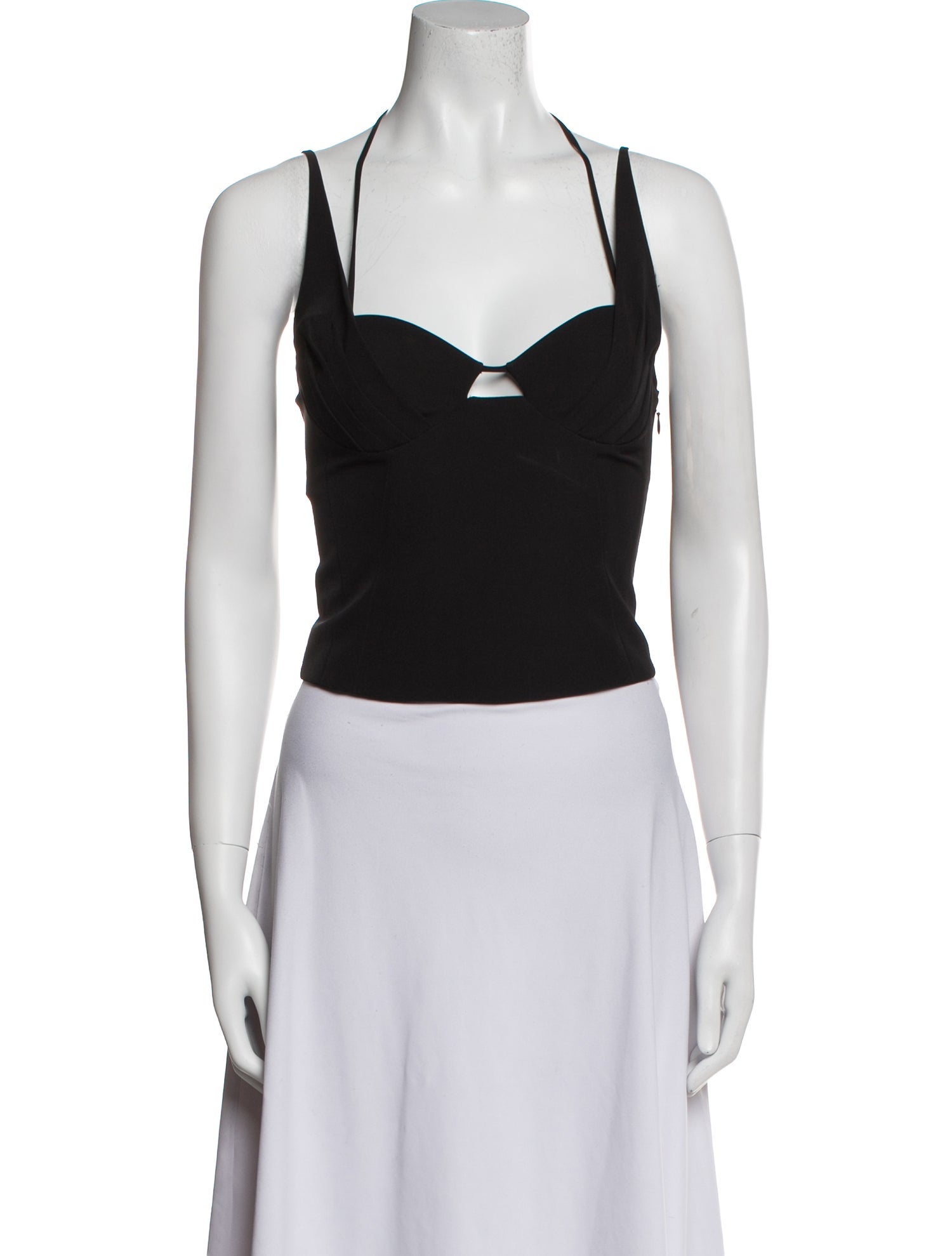 Jonathan Simkhai Square Neckline Sleeveless Crop Top