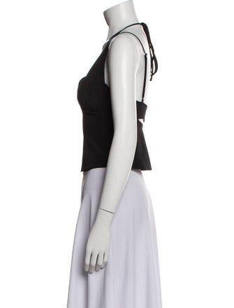 Jonathan Simkhai Square Neckline Sleeveless Crop Top