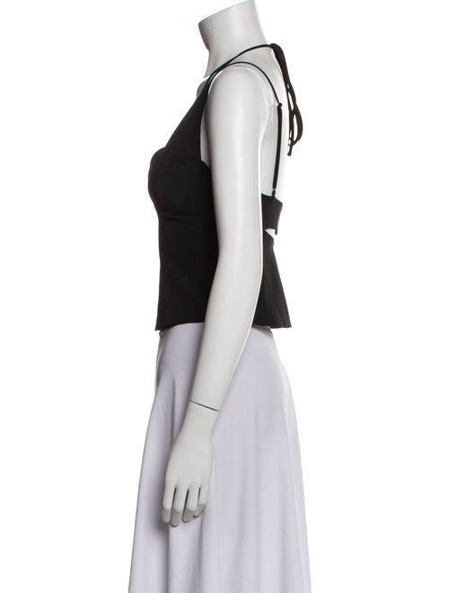 Jonathan Simkhai Square Neckline Sleeveless Crop Top