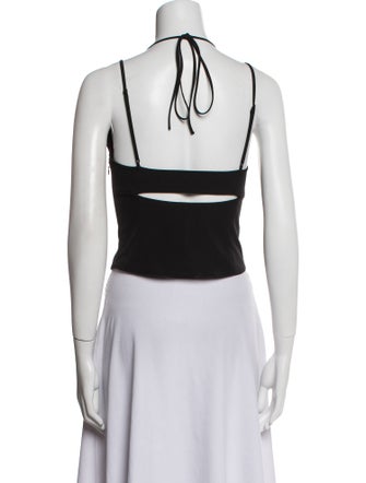Jonathan Simkhai Square Neckline Sleeveless Crop Top
