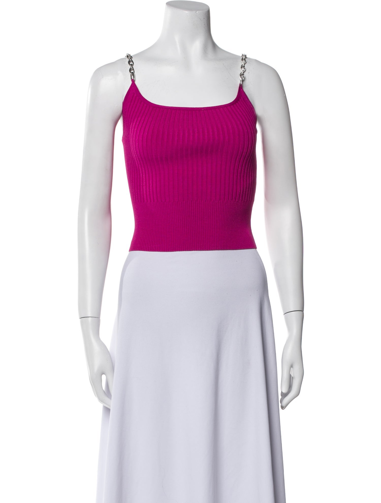 Jonathan Simkhai Square Neckline Sleeveless Crop Top