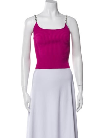 Jonathan Simkhai Square Neckline Sleeveless Crop Top