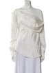 Jonathan Simkhai Cowl Neck Long Sleeve Blouse
