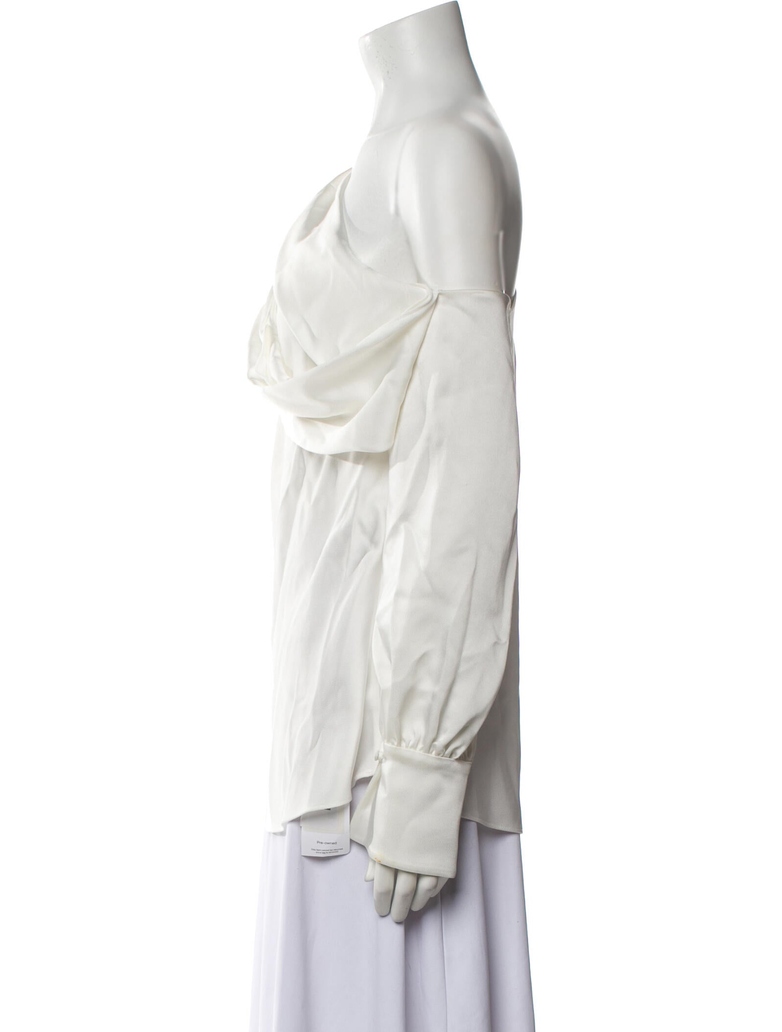 Jonathan Simkhai Cowl Neck Long Sleeve Blouse