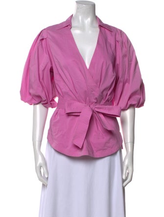 Jonathan Simkhai Three-Quarter Sleeve Blouse
