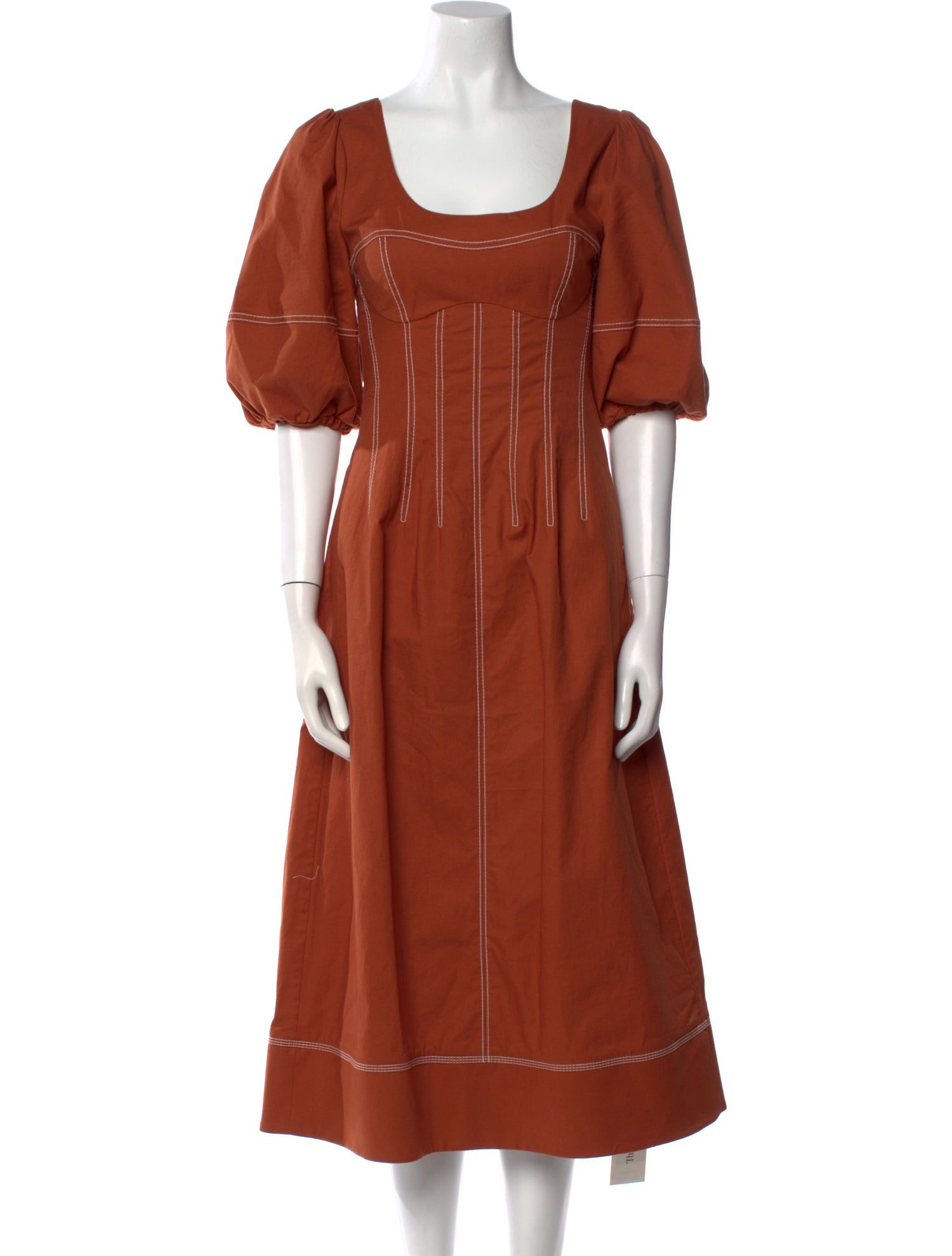 Jonathan Simkhai Scoop Neck Midi Length Dress