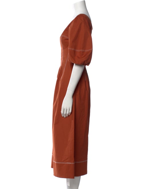 Jonathan Simkhai Scoop Neck Midi Length Dress