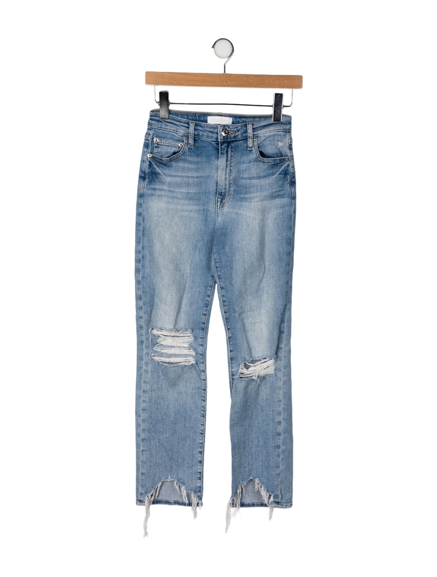 Jonathan Simkhai Mid-Rise Straight Leg Jeans