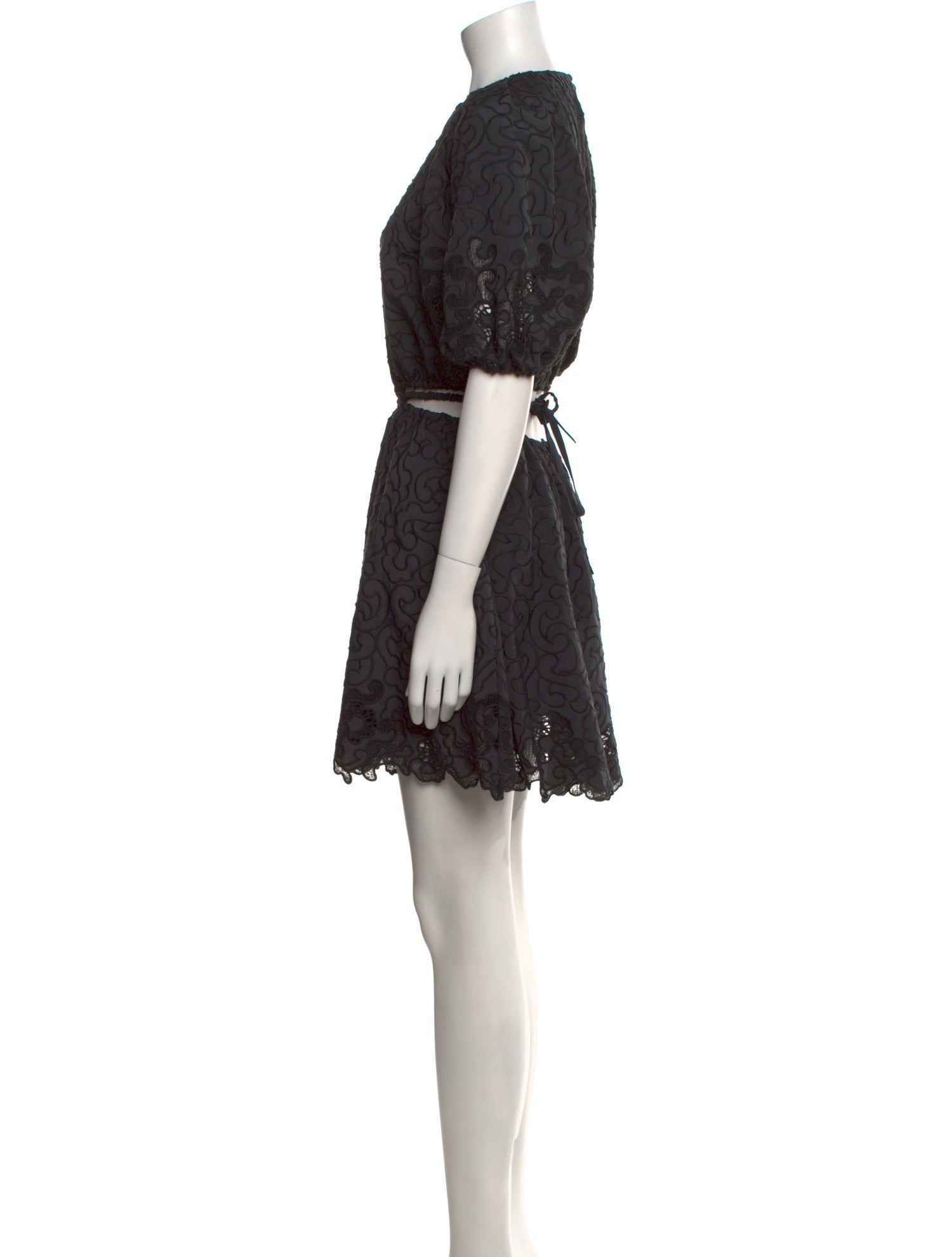 Jonathan Simkhai Lace Pattern Mini Dress