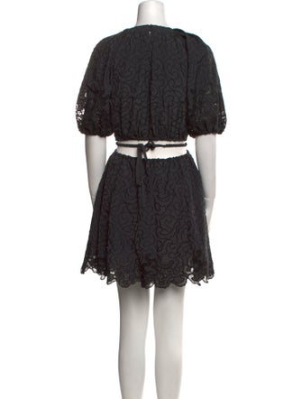 Jonathan Simkhai Lace Pattern Mini Dress