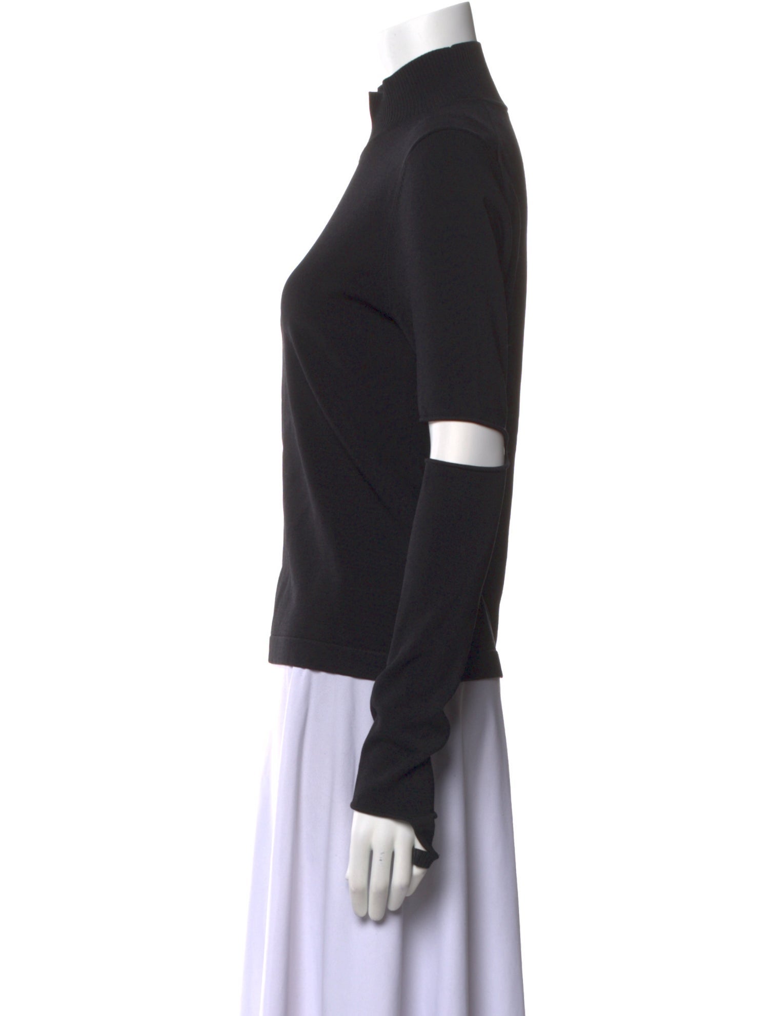 Jonathan Simkhai Mock Neck Long Sleeve Top