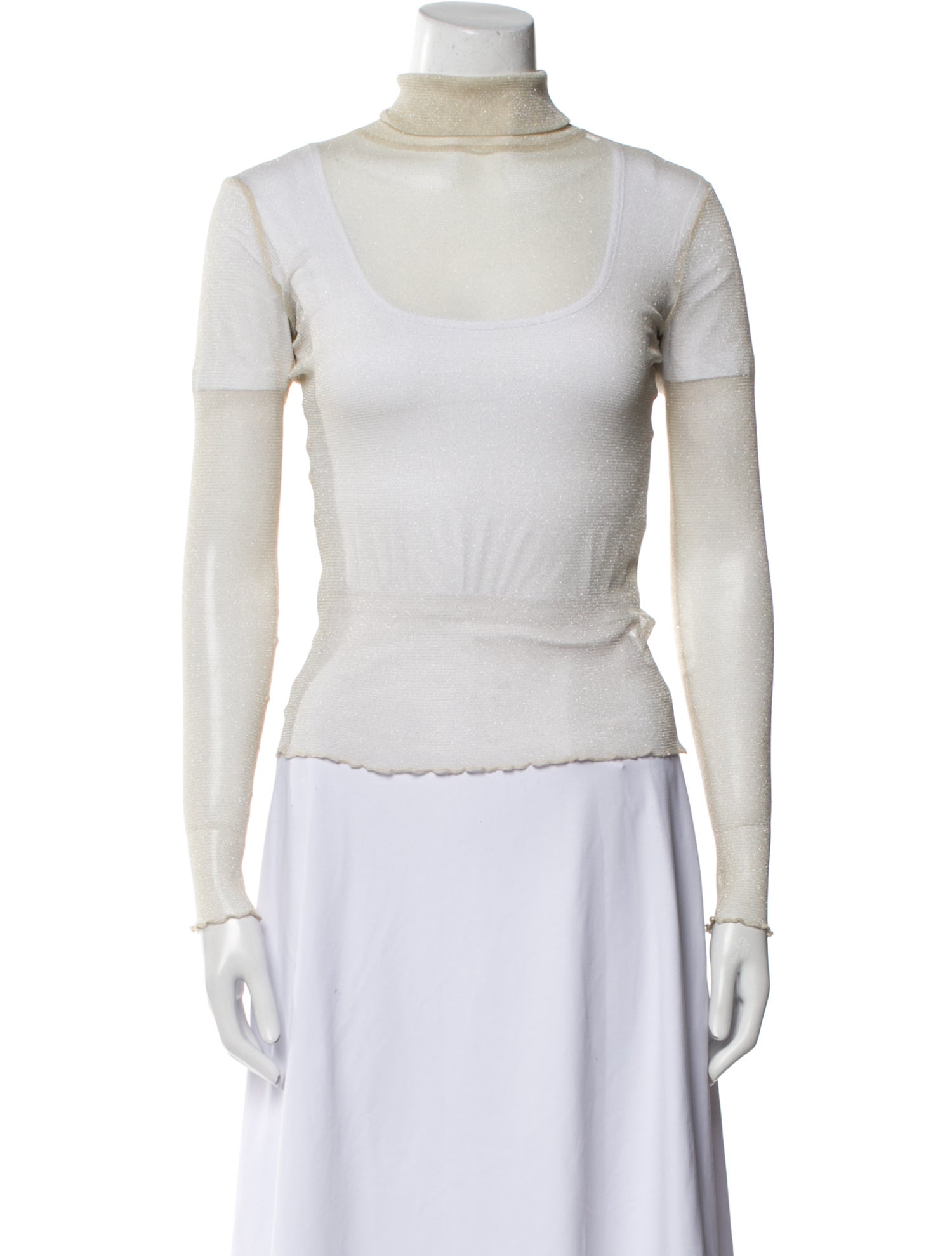 Jonathan Simkhai Nylon Turtleneck Top