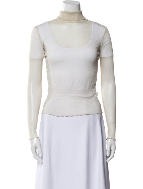Jonathan Simkhai Nylon Turtleneck Top