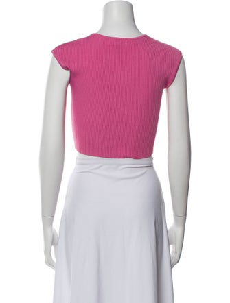 Jonathan Simkhai Square Neckline Sleeveless Crop Top