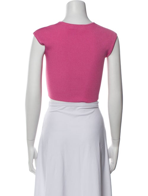 Jonathan Simkhai Square Neckline Sleeveless Crop Top