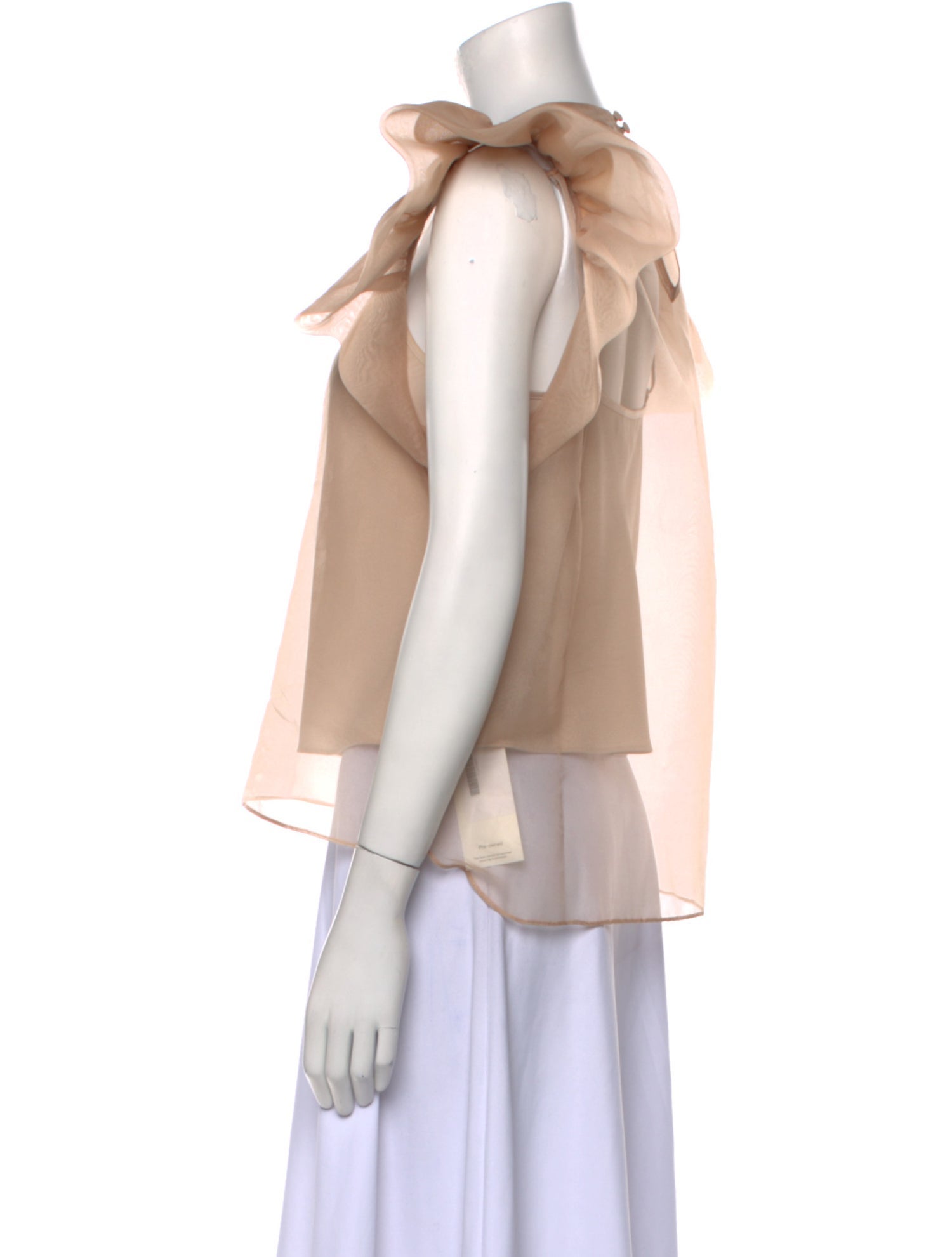 Jonathan Simkhai Crew Neck Short Sleeve Blouse