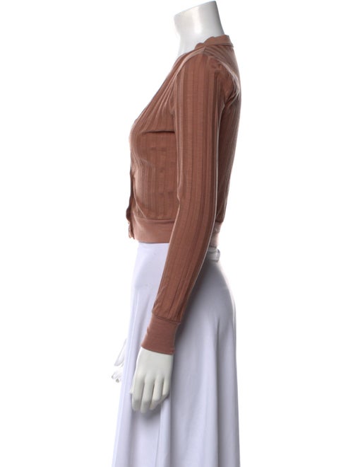 Jonathan Simkhai V-Neck Long Sleeve Crop Top