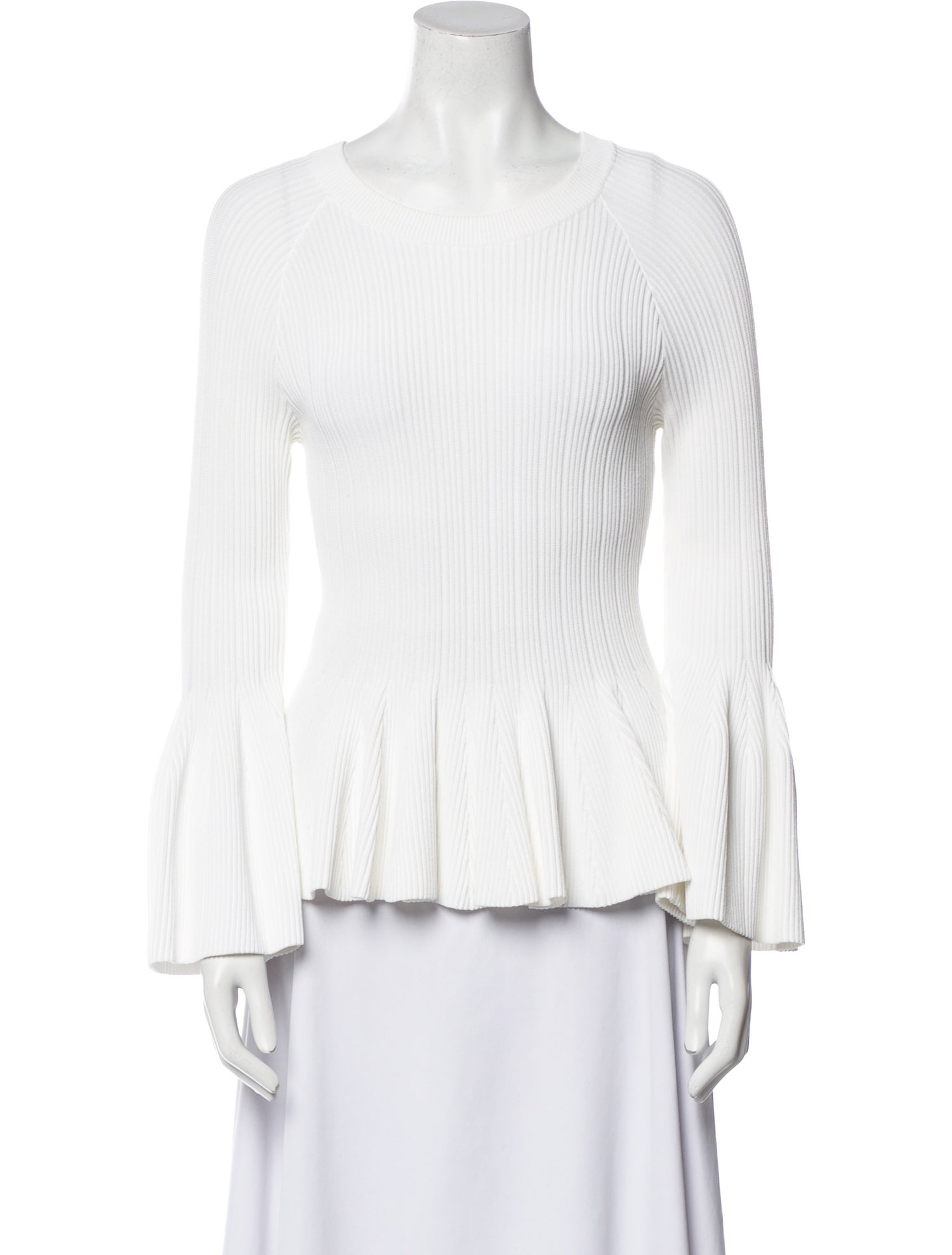 Jonathan Simkhai Crew Neck Long Sleeve Top