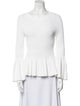 Jonathan Simkhai Crew Neck Long Sleeve Top