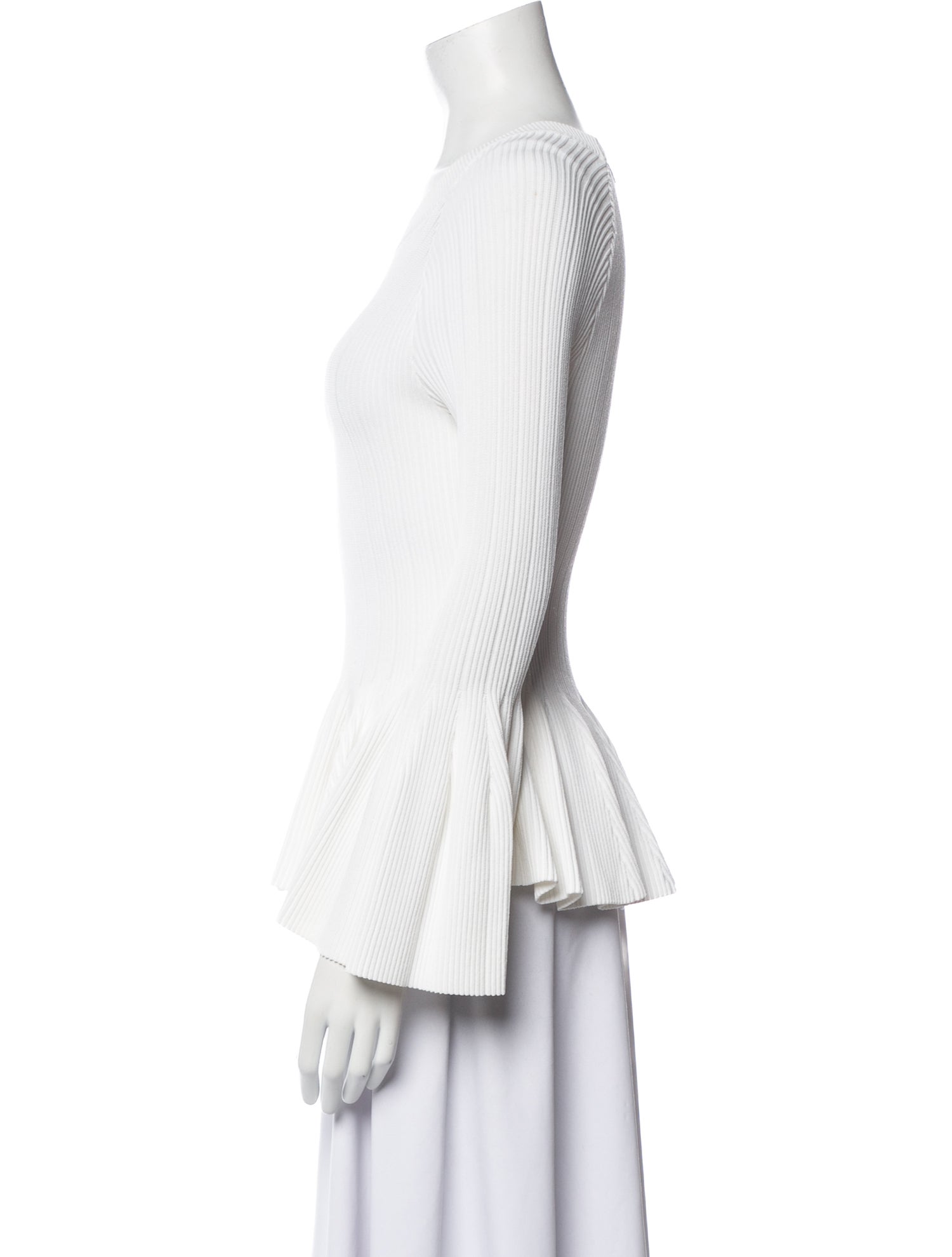 Jonathan Simkhai Crew Neck Long Sleeve Top