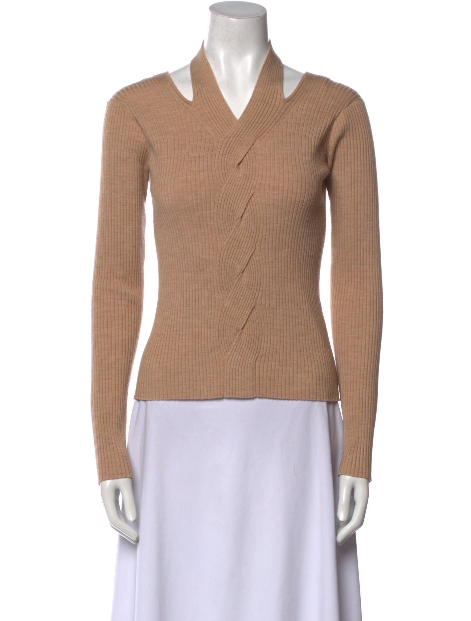 Jonathan Simkhai Wool V-Neck Top