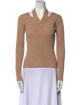 Jonathan Simkhai Wool V-Neck Top