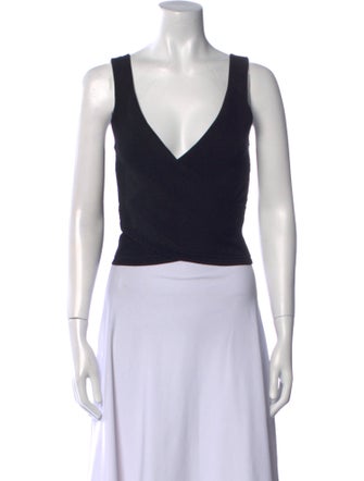 Jonathan Simkhai V-Neck Sleeveless Crop Top