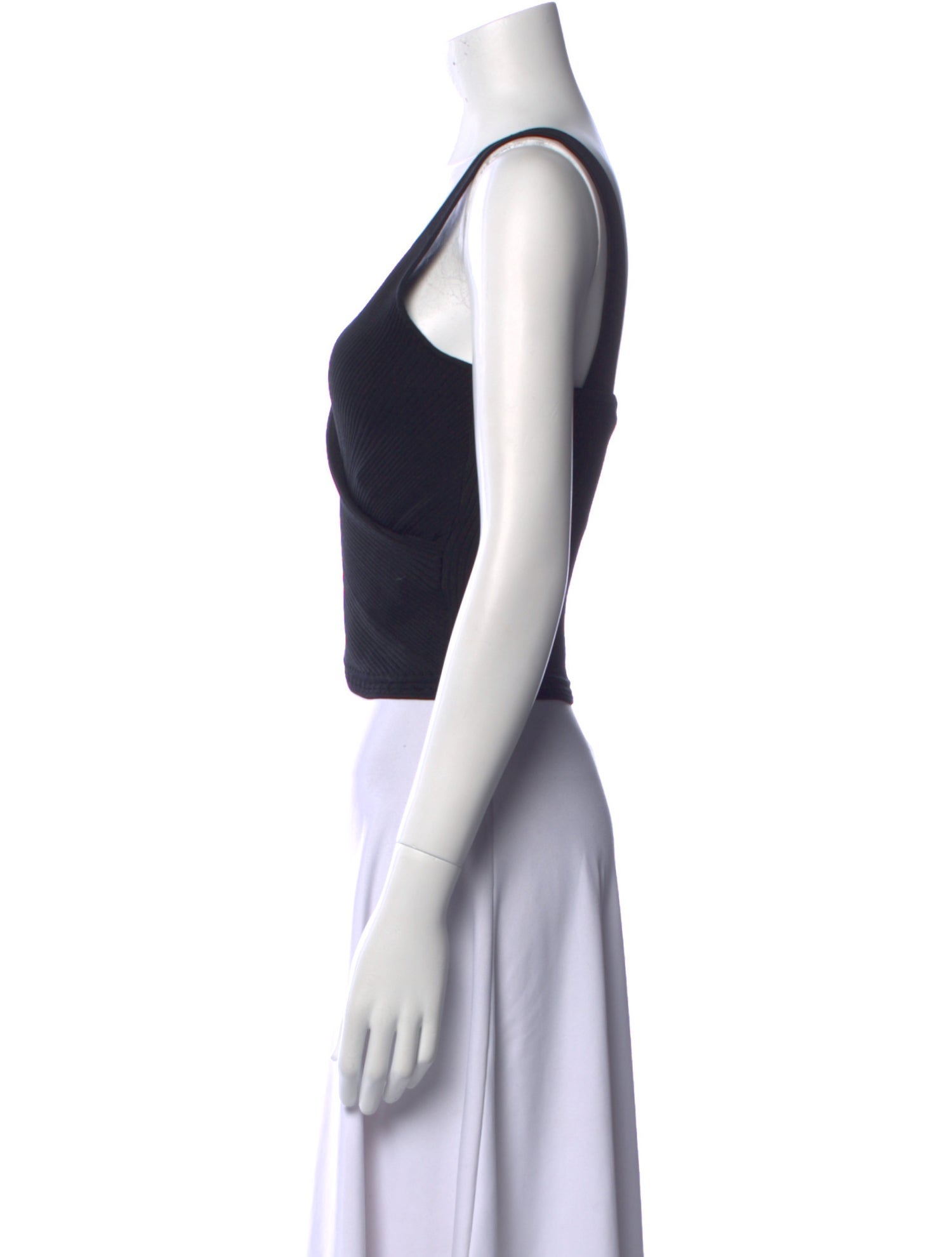 Jonathan Simkhai V-Neck Sleeveless Crop Top