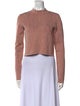 Jonathan Simkhai Mock Neck Long Sleeve Crop Top