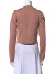 Jonathan Simkhai Mock Neck Long Sleeve Crop Top