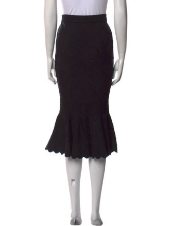 Jonathan Simkhai Scalloped Accent Midi Length Skirt