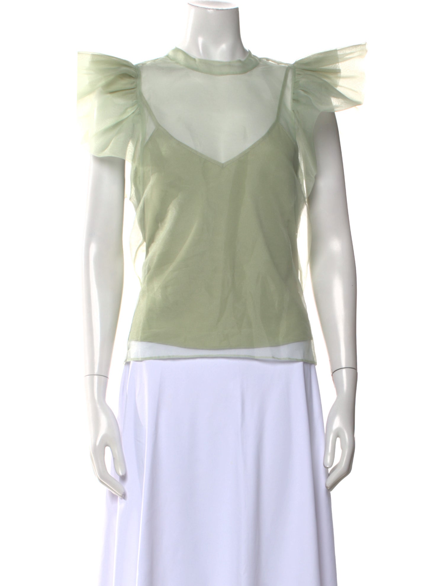 Jonathan Simkhai Scoop Neck Short Sleeve Top