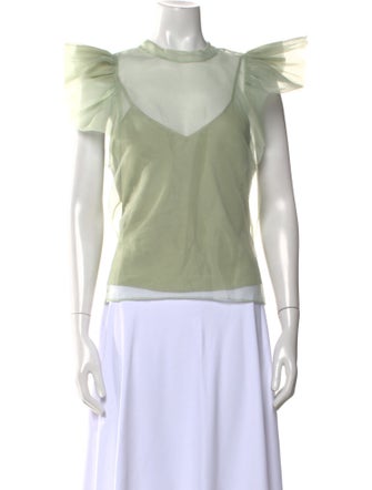 Jonathan Simkhai Scoop Neck Short Sleeve Top