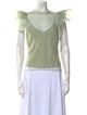 Jonathan Simkhai Scoop Neck Short Sleeve Top