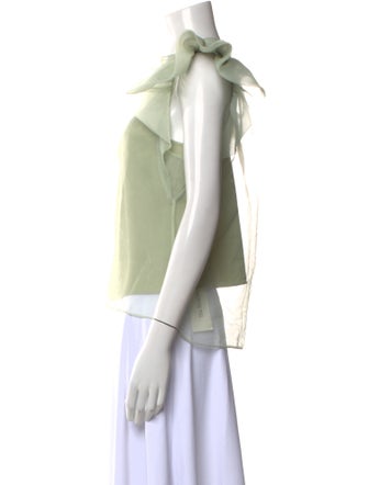 Jonathan Simkhai Scoop Neck Short Sleeve Top