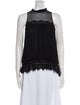 Jonathan Simkhai Mock Neck Sleeveless Blouse