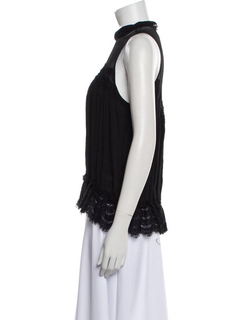 Jonathan Simkhai Mock Neck Sleeveless Blouse