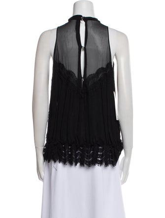 Jonathan Simkhai Mock Neck Sleeveless Blouse