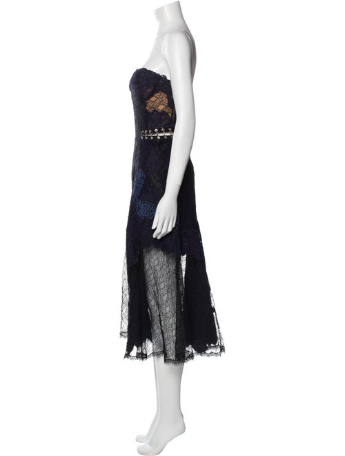 Jonathan Simkhai Lace Pattern Knee-Length Dress