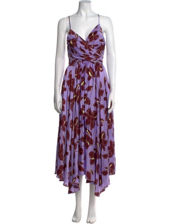 Jonathan Simkhai Floral Print Midi Length Dress