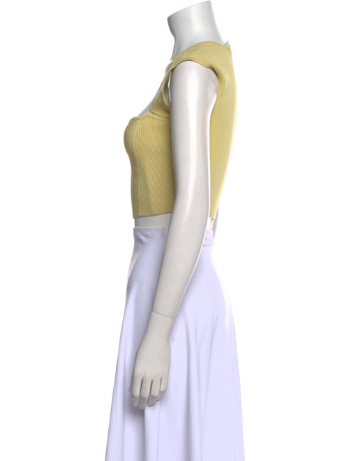 Jonathan Simkhai Square Neckline Sleeveless Crop Top