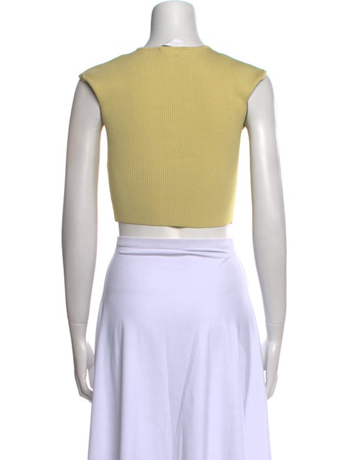 Jonathan Simkhai Square Neckline Sleeveless Crop Top