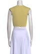 Jonathan Simkhai Square Neckline Sleeveless Crop Top