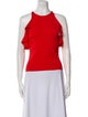 Jonathan Simkhai Crew Neck Sleeveless Crop Top