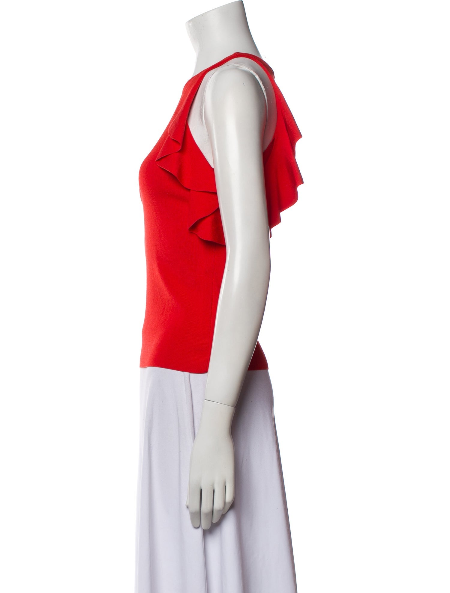 Jonathan Simkhai Crew Neck Sleeveless Crop Top