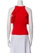Jonathan Simkhai Crew Neck Sleeveless Crop Top