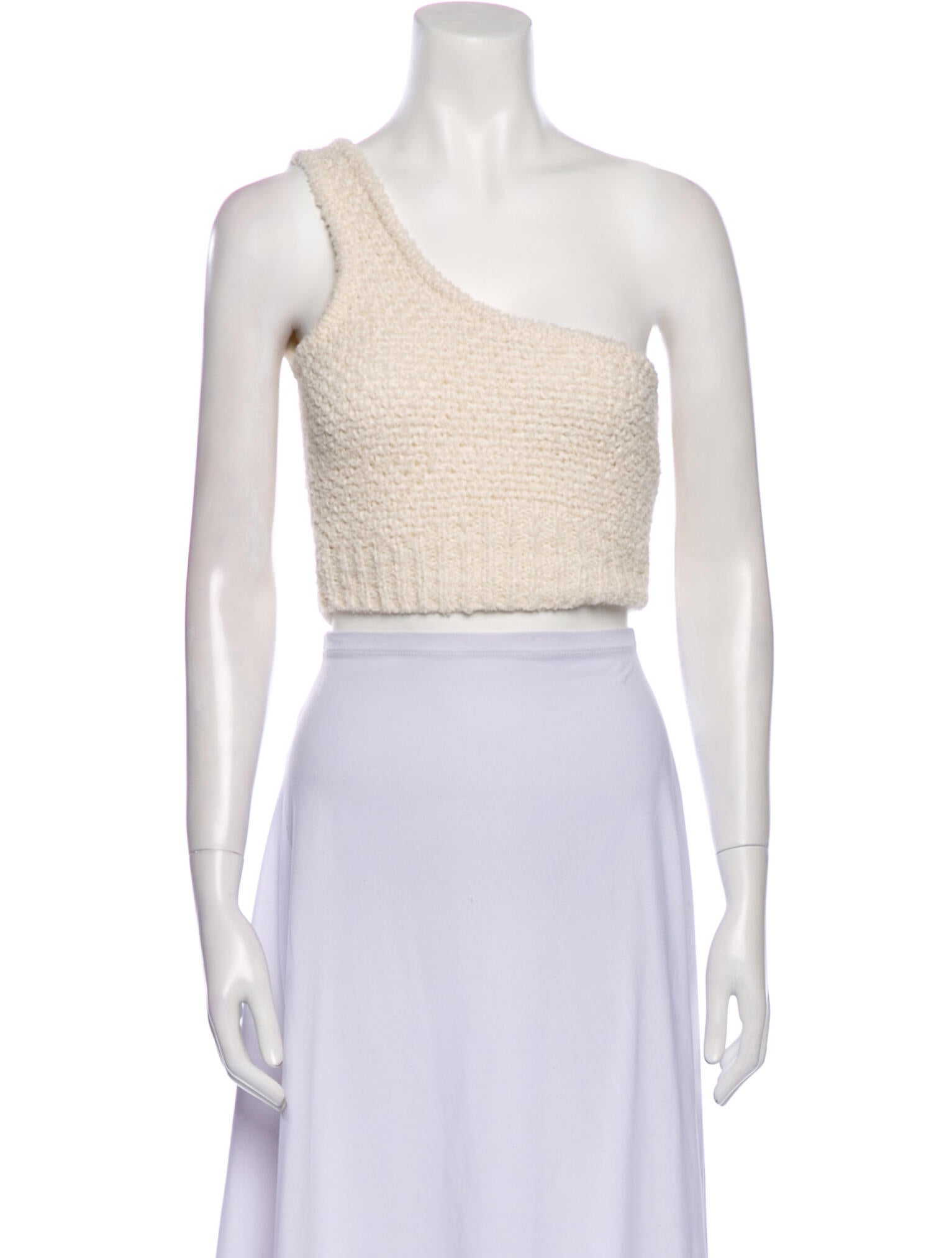 Jonathan Simkhai One-Shoulder Sleeveless Crop Top