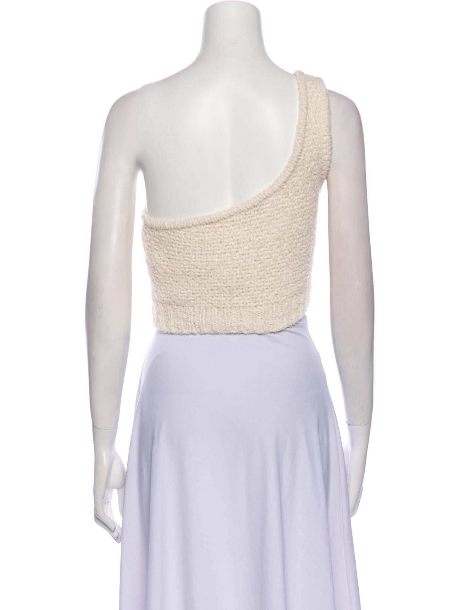 Jonathan Simkhai One-Shoulder Sleeveless Crop Top