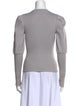 Jonathan Simkhai Crew Neck Long Sleeve Top