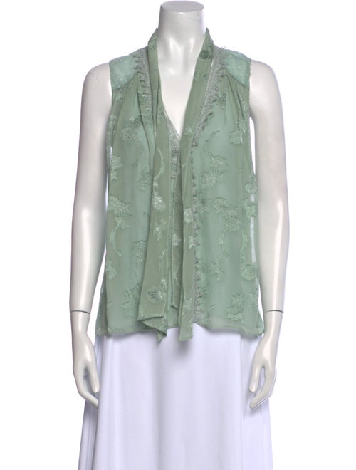 Jonathan Simkhai V-Neck Sleeveless Blouse